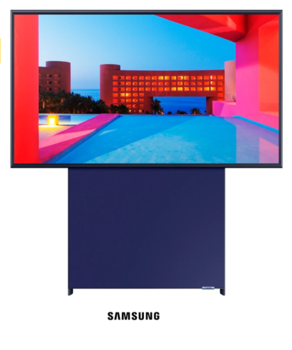 43″ Телевизор Samsung The Sero QE43LS05TAU QLED, HDR (2020), темно-синий
