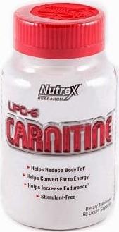 Спортивное питание Nutrex Lipo-6 Carnitine, жиросжигатель, капсулы 60 шт